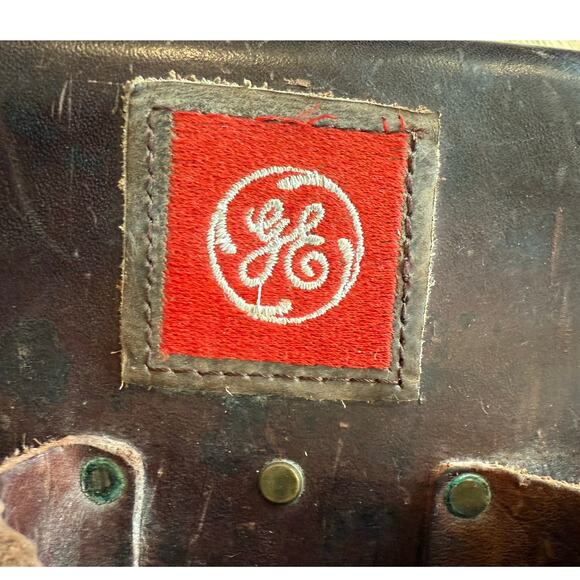 Vintage GE Leather Utility Tool Belt Made in Mexico CC-526-GE Weyerhaeuser Belt - Picture 13 of 14